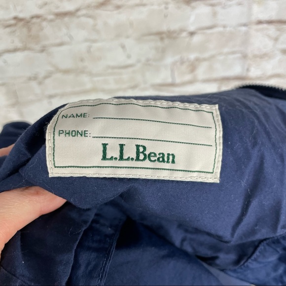 LL Bean Boys Kids Lined nylon Jacket Size M 10-12 - Picture 7 of 8